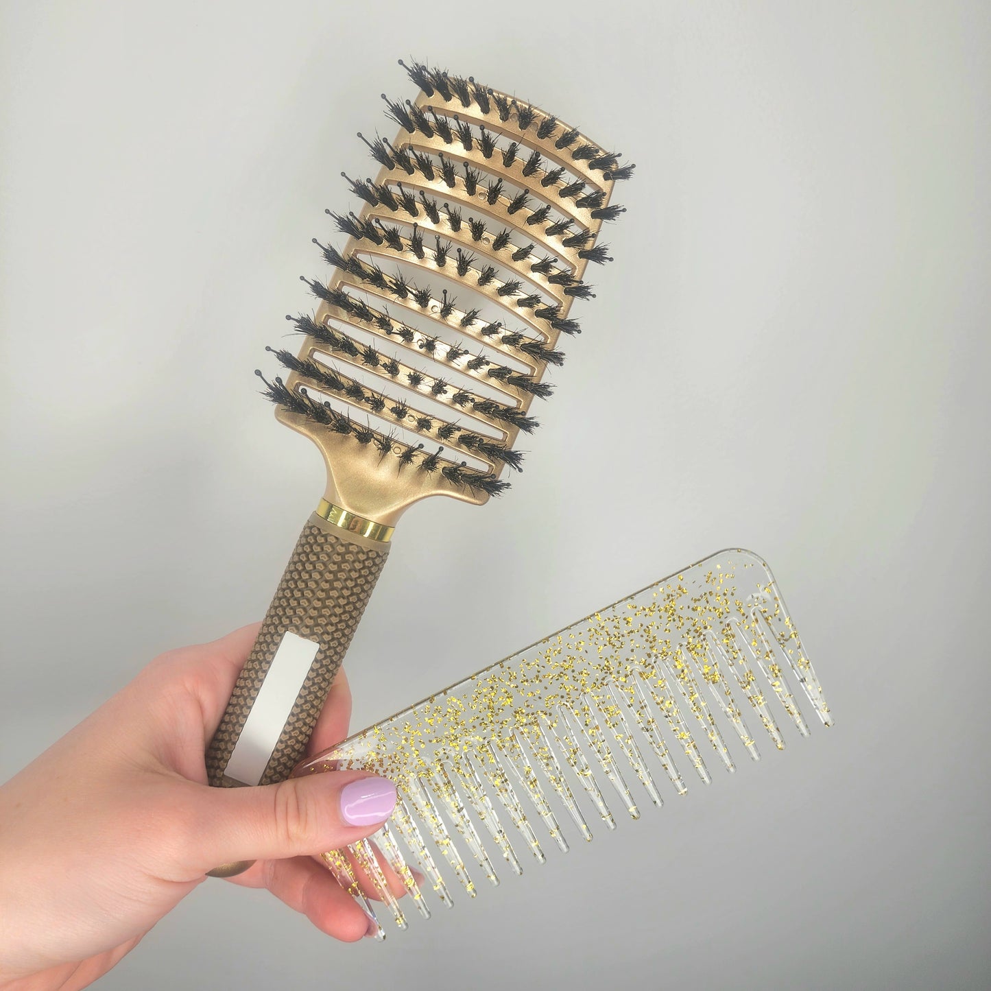 Hair Extensions Brush & Comb Duo